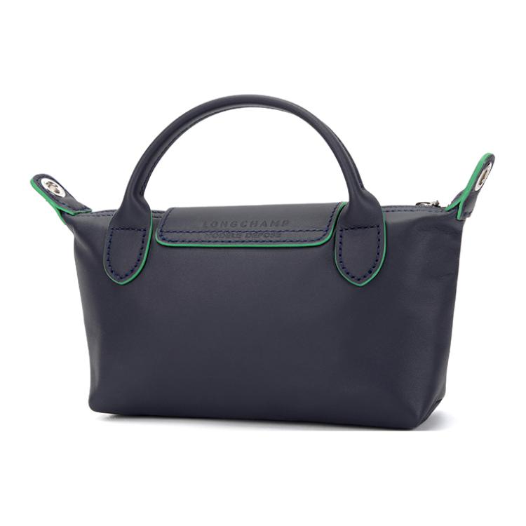 Longchamp Le Pliage Xtra Logo Button Closure Mini Shoulder Crossbody Bag Women Handbags Navy-Blue 34205HEY556