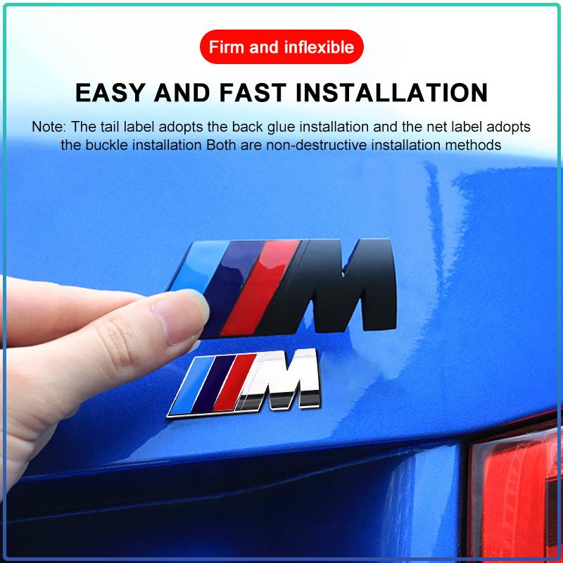 Auto Kühlergrill Abzeichen Aufkleber Auto Karosserie Aufkleber M Sport Abzeichen Beschriftungs Aufkleber für BMW M Performance E46 E39 E90 E60 E36 E38 E53 E70