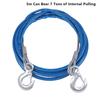 4/5M Car Tow Rope Auto Pull Roped 3-7 Tons Steel Wire Tow Ropd Traction Roping Trailer Pulls Rope With Hooks Car Emergency Tool