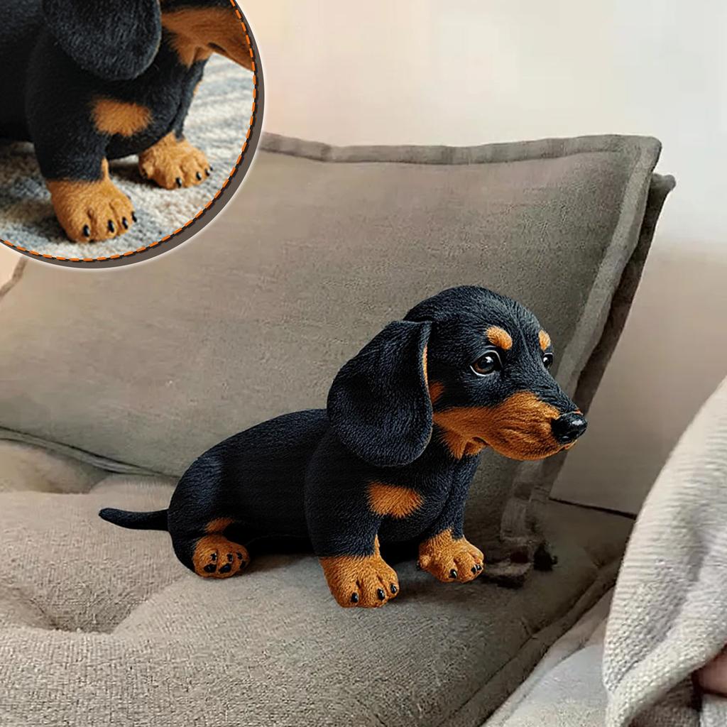 Cute Dachshund Plush Sofa Ornament