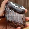First Layer Cowhide Creative Owl Mini Change Bag Cowhide Card Bag Key Bag Clutch Bag Flip Hand Bag
