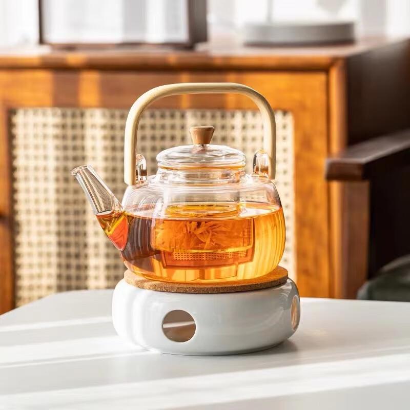 

Чайник Lu Fenglai из высокоборосиликатного стекла с подъемной ручкой