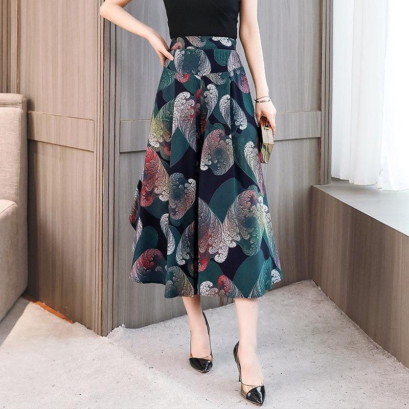 Summer Plus Size Wide Leg Pants Women Loose Bohemian Summer High Waist Trousers Women Bottoms XL