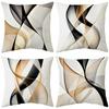 4Pcs Watercolor Floral Wildflower Ink Wash Printed Pillow Cover Polyester Cushion Case 2D Flat Printing Pillowcase Zen Vibe