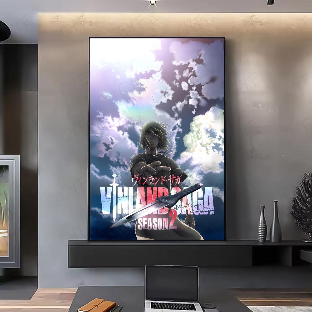 

Vinland Saga Аниме Манга Плакат HD Искусство Наклейка Стена Водонепроницаемый Дом Гостиная Спальня Бар Эстетическое Украшение 21cm×30cm NoFrame
