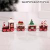 Wooden Carousel Figurine Christmas Tree Decoration Ornaments Wooden Small Train Shop Windows Display Festival Christmas Gifts 7