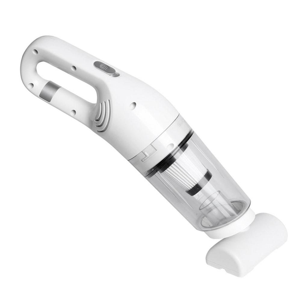 Handheld Vacuums USB Rechgeable with Lge Dust Cup for Sofa Household C Dashbods , White B