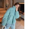 Loose Corduroy Padded Jacket Women Small Short Padded Jacket Female Warm Bread Cotton Coat