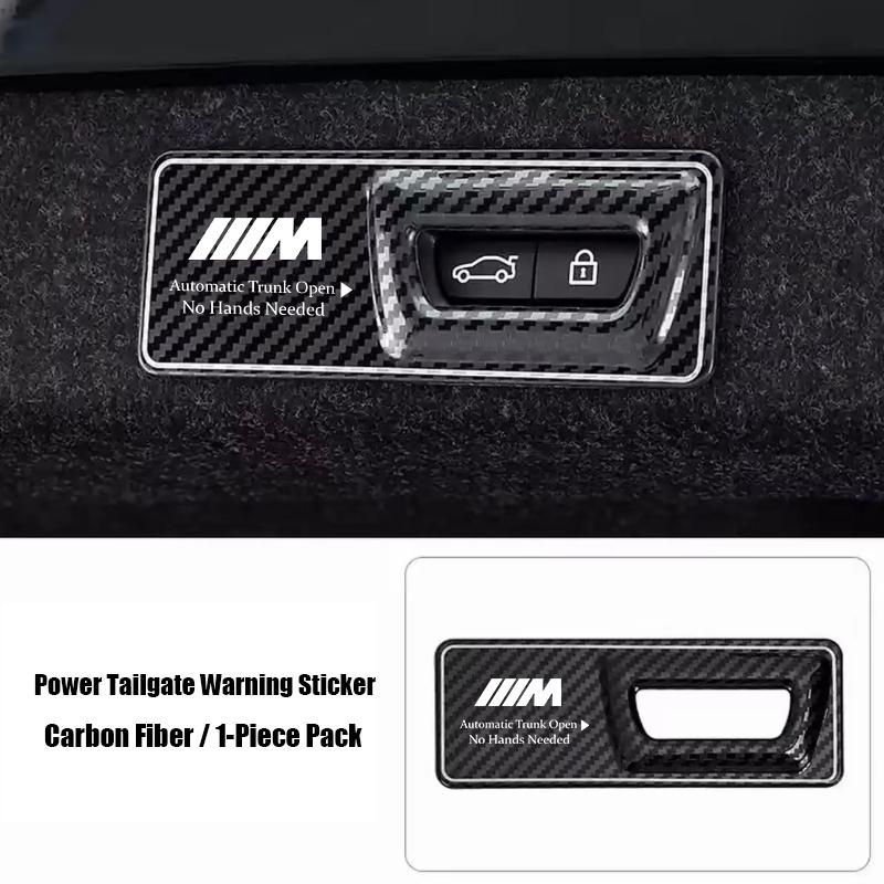 Car Trunk Switch Warning Sticker Tailgate Lifting Cover Decal For BMW G80 G06 DF37 G07 G42 G14 G15 G16 F82 F20 F21 F83 M2 M3 M4 M5 M6
