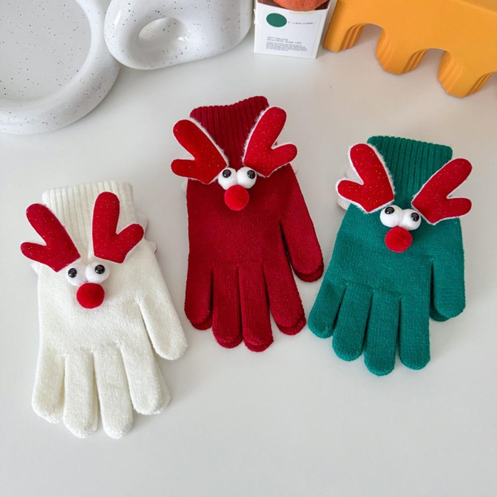 Knitted Christmas Gloves Warm Touch Screen Gloves Hot Sale Driving Mittens  Gift