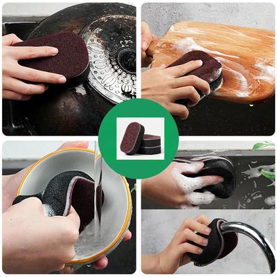 Magic Sponge Strong Thickened Double Sided Kitchen Dishwashing Brush Brushing Pot Bottom Rust Black Stain Artifact Clean Brush
