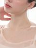 Lucore Silver 925 Sky Blue Baguette Silver Necklace