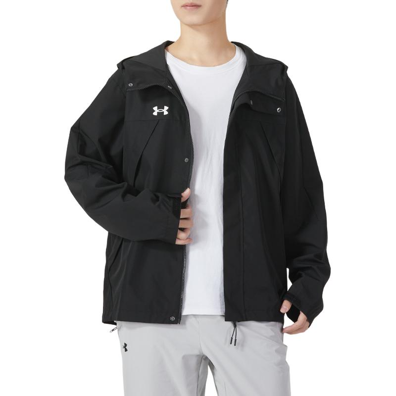 Under Armour Solid Color Logo Outdoor Training Running Long Sleeve Top Comfortable Mid Waist Long Pants Casual Sports Suit 23600401-001+21600705-001