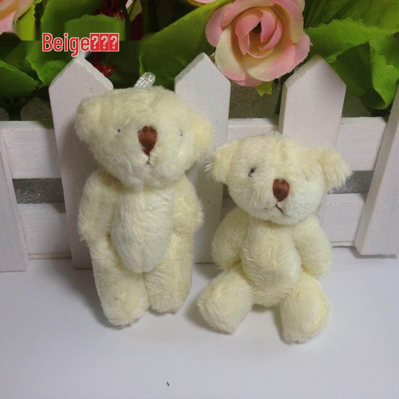 Mini Jointed Rabbit Pendant - 6cm Long-Haired Plush Toy for DIY Jewelry, Gift Boxes, Clothing Accessories