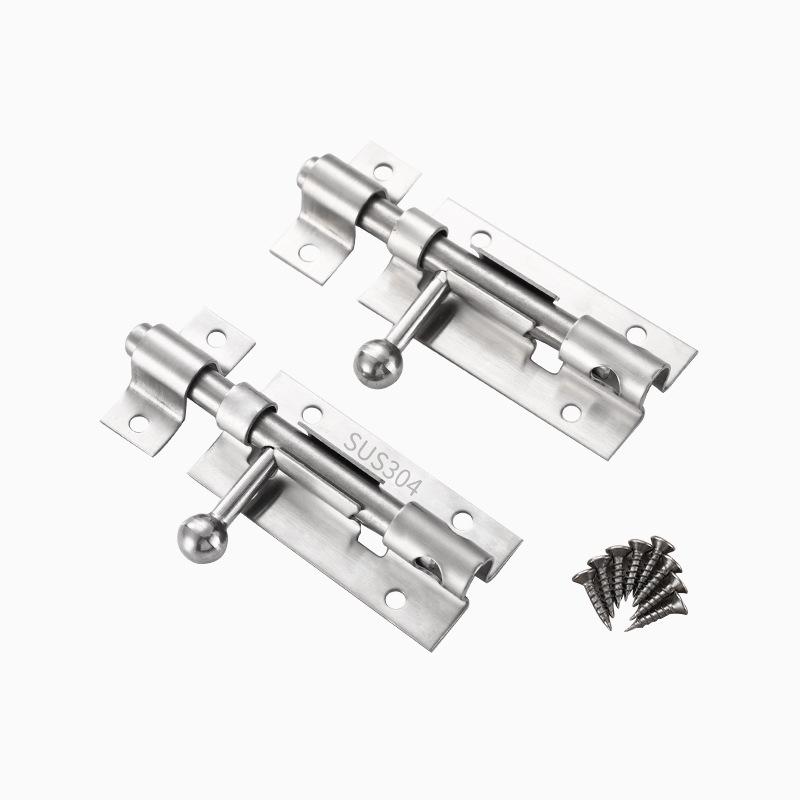 Surface-Mounted Stainless Steel Anti-Theft Door Latch for Wood/Bathroom Doors