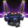 LED 10X10W 6 Head 4in 1  Moving Head Beam Light RG Laser Strobe Light DMX Stage Light RGB Beam Light Rotating Disco Party Bar Atmosphere