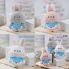 Soft Pp Cotton Filled Rabbit Doll Adorable Bunny Plush Keychain Accessory