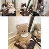 Plush Cartoon Crossbody Bag For Women With Zipper Closure And Nylon Interior For Daily Use