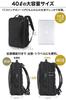 Evoon Travel Backpack 2.0, Men's Business Backpack, 40L Large Capacity, Expandable Capacity, Water-Repellent, USB Charging, Fits 15.6-inch Laptop