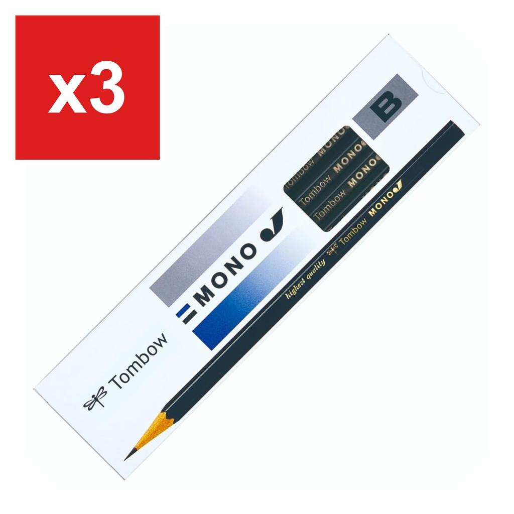 Tombow Pencil 'MONO J', B, Dozen Pack, MONO-JB