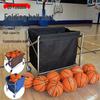 Loveny Stainless Steel Folding Sports Ball Storage Cart
