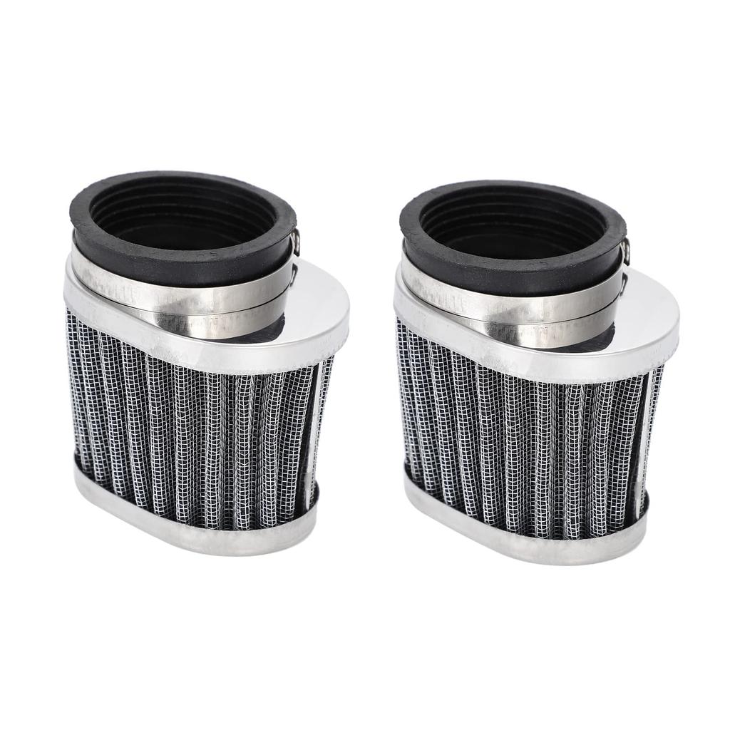 IBUKI-STYLE CB400F Air Filter, 2.0 inches (50 mm), Black, Universal Oval Power , Aluminum