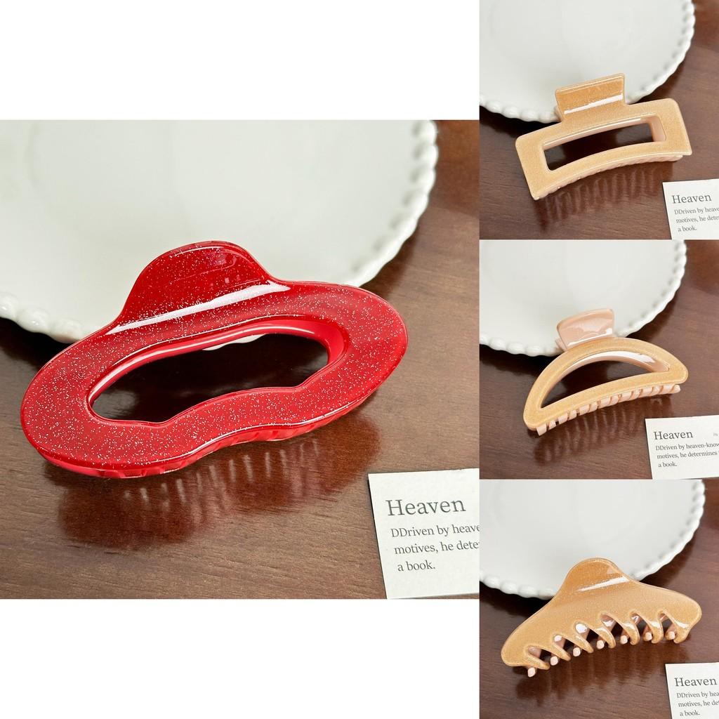 Chic Minimalist Geometric Hair Claw Clip In Vibrant Candy Colors For Trendy Hairstyles