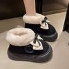 Internet celebrities popular velvet warm non-slip cotton shoes, autumn super fire thick-soled cotton shoes women wear