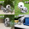 Cute Cartoon Skull Snail Sculpture Halloween Decoration Made Of Durable Resin Material