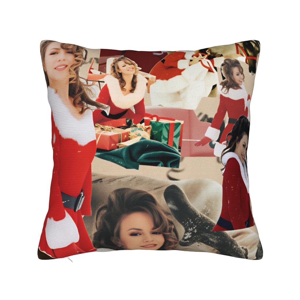 Mariah Carey Christmas Pillow Case  Soft Pillow Cover Morden Pillowcases For Living Room Chair