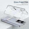 KEYSION Transparent Case for Huawei HONOR Magic Vs3 Hard PC Metal Kickstand Shockproof Phone Cover with Glass Screen Protector