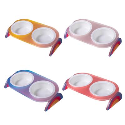 Ergonomic Dog Bowls With Ceramic Bowl Splash Proof Dish Durable Bowl For Healthy Eating Heavy Duty Dish