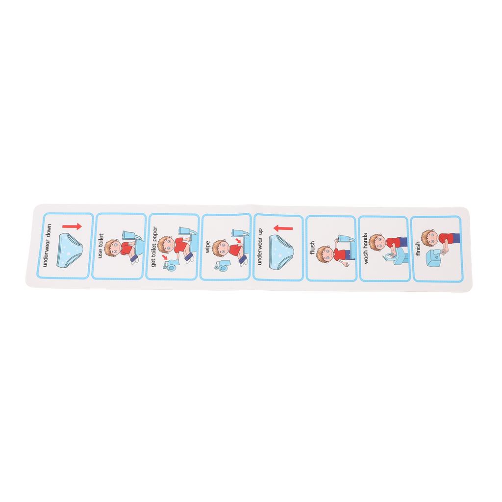 Potty Training Visual Schedule Independent Living Skills Step By Step Visual ASD Toilet Schedule for