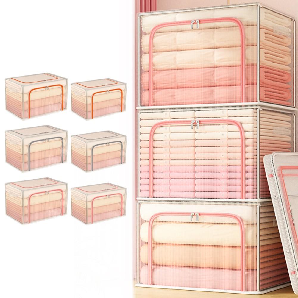 Metal Frame Clothes Storage Bin Foldable Storage Bin