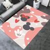 Office Rug Mickey Mouse, Minnie Mouse theme 3D Printed Anti-Slip Rug-Machine Washable for Living Room