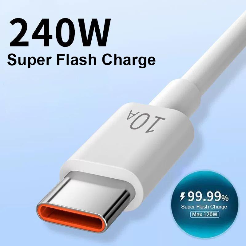 10A Fast Charging Data Cable Type-C Automatic Power Off Simple 2M Car Data Cable Suitable For Huawei Xiaomi Android Universal