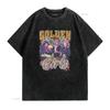 Retro Vintage Funny Gangster Golden Girls Print Casual Streetwear T Shirt vintage Washed fashion Breathable designer clothes
