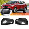 For Renault Kadjar 2016- Car Sticker Rearview Side Mirror Cover Wing Cap Exterior Door Rear View Case Trim Carbon Fiber Look