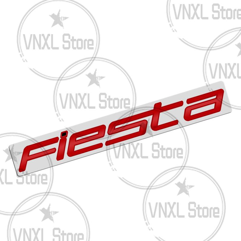 Car-Styling For Ford Fiesta Letter 3D Metal Stickers 3M Adhesive Backing Car Trunk Body Emblem Auto Lettering Decals Accessories
