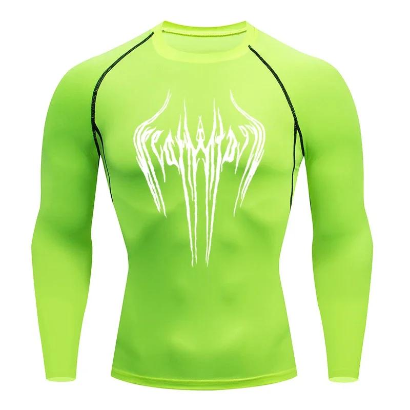 Men's Breathable Compression Sports T-shirt Short-sleeved Bodybuilding Fitness Sweatshirt Jogging Training Sportswear Top S-3XL