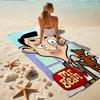 1Pc Mr Bean'S Teddy Adventure Beach Towel, Quick Dry, Multi-Use for Beach Pool Gym Yoga Home Travel, Christmas, Halloween, Xmas Gift M929194