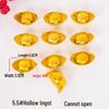 Feng Shui Gold Ingot Ornament for Wealth: New Year Hollow Plastic Candy Box Decor