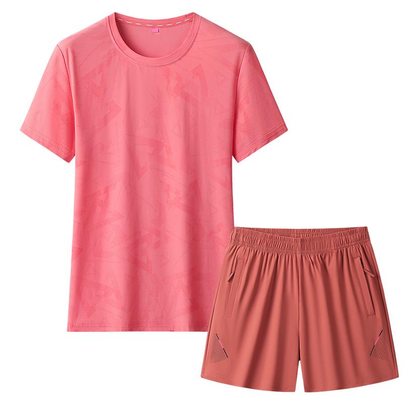 Short Sleeved Sports Suit Summer Loose Casual Two-piece Set