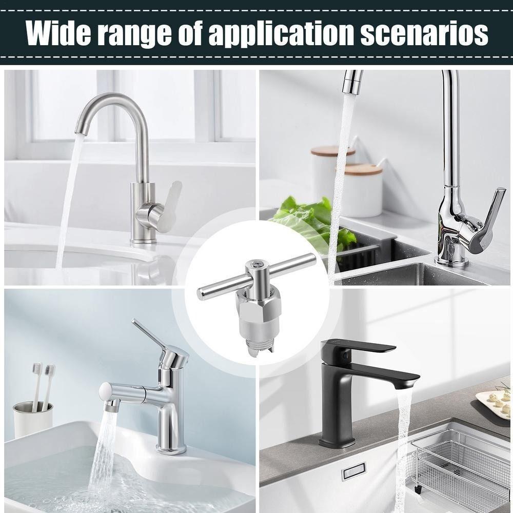 Lightweight Faucet Core Removal Tool Multifunctional Bathroom Spanner Wrench  For Home Repair Bolts