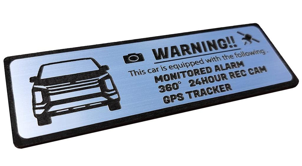[Honami Works] DELICA D5 Security Emblem 24-hour Surveillance Dash Cam GPS Tracker Sticker