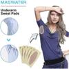 Underarm Sweat Pads, 10 Pcs Invisible Self-adhesive Cotton Armpit Antiperspirant Sticker, Disposable Anti Perspiration Absorbent Deodorant Prevention