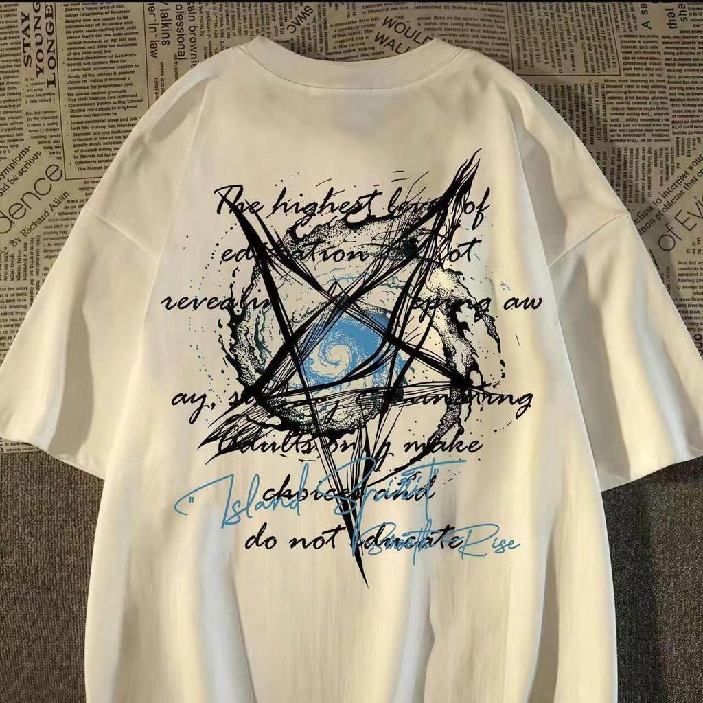Women's Trendy American Star Plus Size Cotton T-Shirt - Summer Loose Fit Short Sleeve