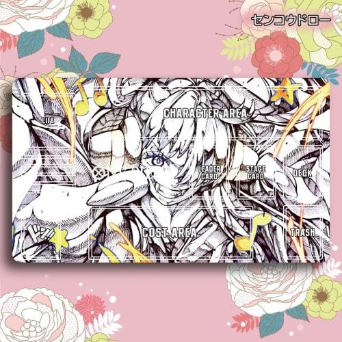 Senkou Draw Card Game Play Mat/Mouse Pad, One Piece, Uta, Anime Goods, TCG Versatile, Storage Case Included, Anime Moe, Card Frame Included (60cm x 35