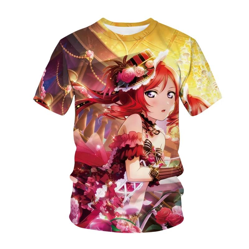 apanese Anime Love Live Tees 3D Print T-shirt Cosplay men Oversized T Shirt Streetwear Tees Harajuku Y2k Women Clothing