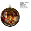 Weihnachtsschmuck Acryl Santa Cheers Weihnachtsbaum Hängeornament für Innen Außen Fenster Wand Heim Party Feiertagsdeko